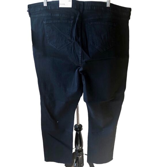NYDJ Sheri slim jeans plus size black 28W - Picture 4 of 4